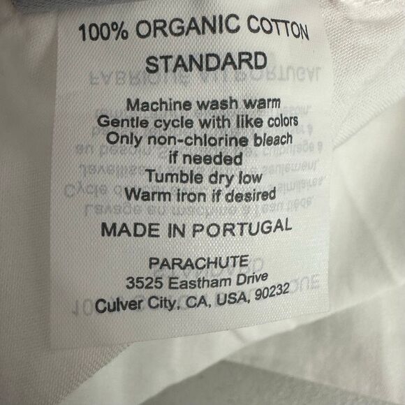 PARACHUTE Standard Size Pillowcase White Black - Picture 4 of 4